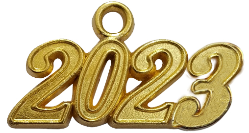  Gold Plated Year Tag
